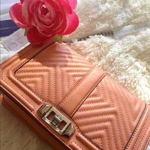 New Rebecca Minkoff Geo Quilted Love Crossbody